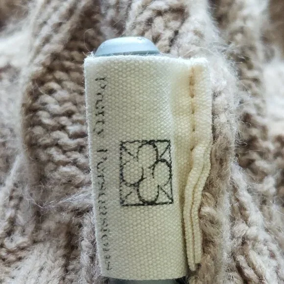 Cozy Chic Cable Knit Sweater Poncho - Picture 12 of 14